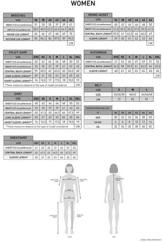 cavalleria toscana size chart